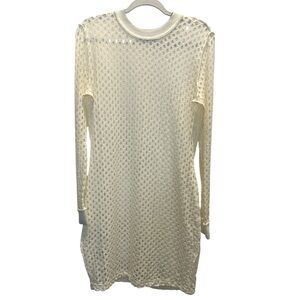 IVY PARK Cream Long Sleeve Knit Dress